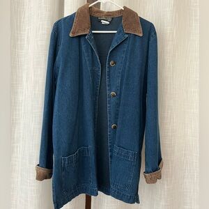 vintage denim barn coat chore jacket
